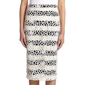 A.L.C. Della Lace Overlay Pencil Skirt Size 0